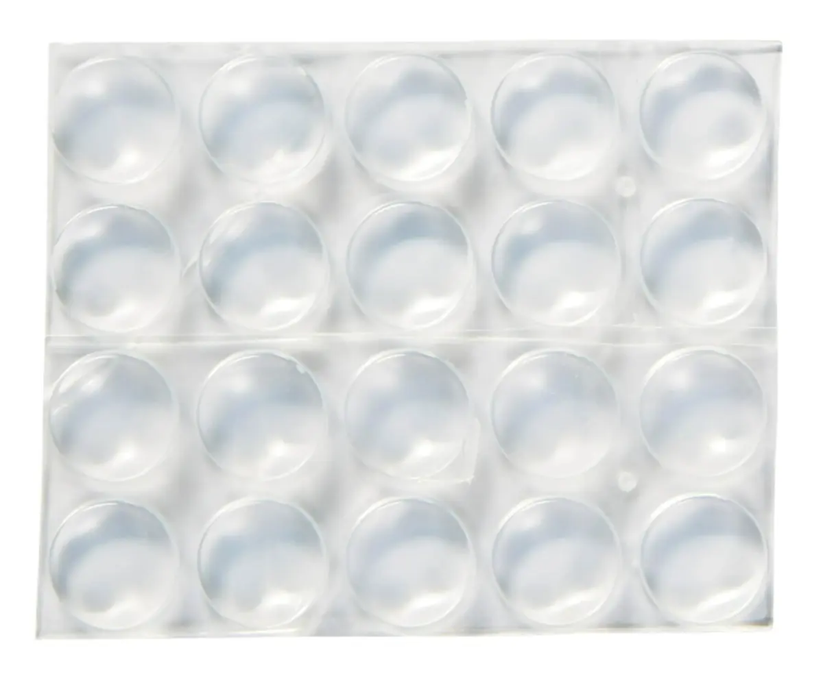 Scotch Clear Adhesive Bumper Pads 20 PCS, Self-Stick Rubber Pads 1/2" Round | Protect Cabinets & Drawers - view 2