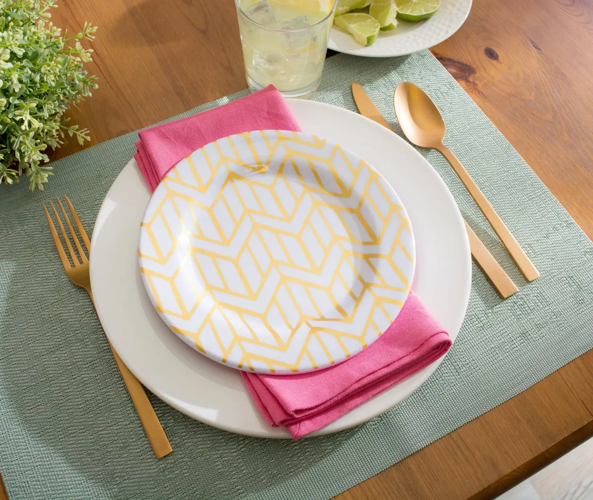 DII Solid Cotton Napkin Set Flamingo 50.8cm x 50.8cm (20" x 20") | Set of 6 Oversized Napkins for Dining - view 7