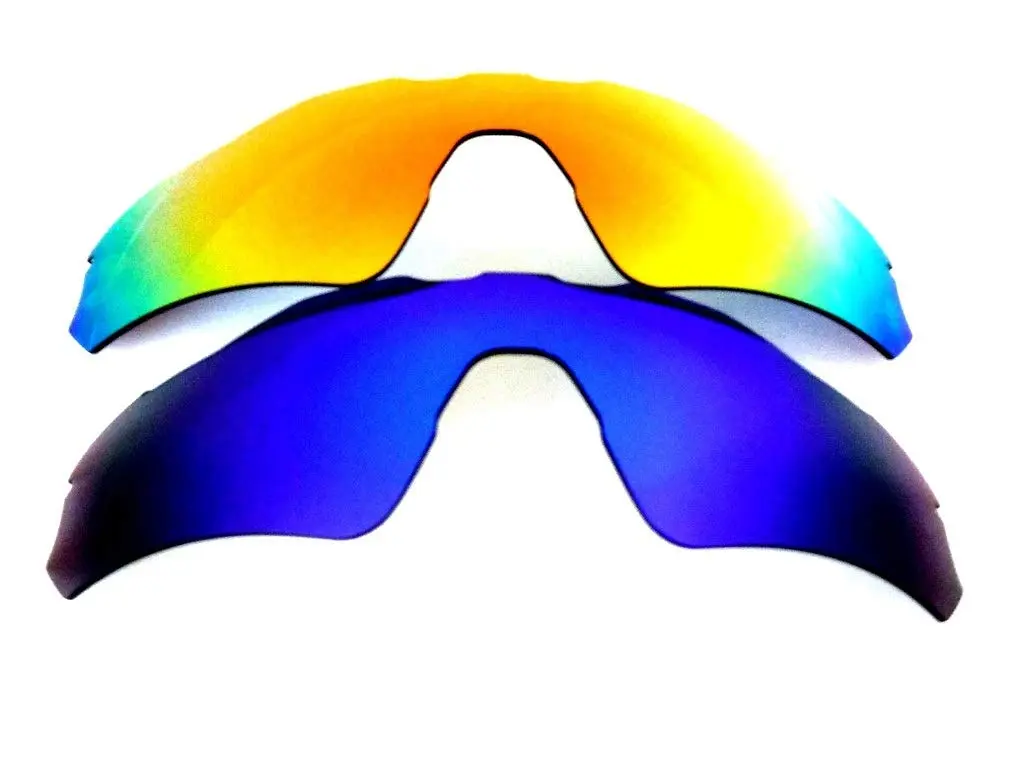 GALAXYLENSE Replacement Lenses for Oakley Radar EV Path Blue&Red Polarized 2 Pair | UV400 Impact Resistant - main product image
