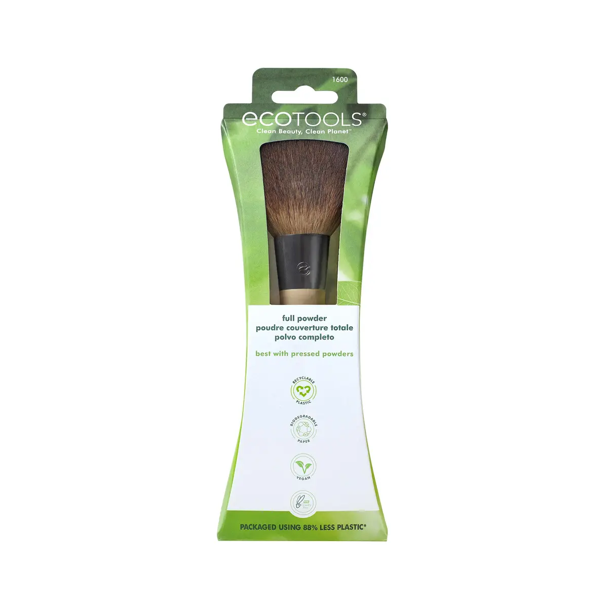 EcoTools Full Powder Brush 1 Count | Fluffy Makeup Brush for All-Over, Flawless Coverage - view 2