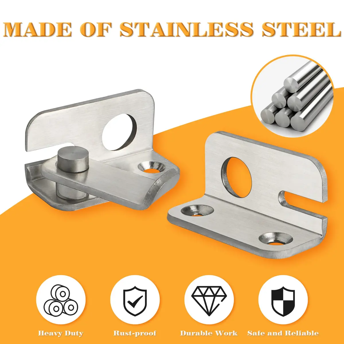Alise Flip Latch Gate Latch, Small Size (SS) | Heavy Duty Stainless Steel for Sheds and Gates - view 6