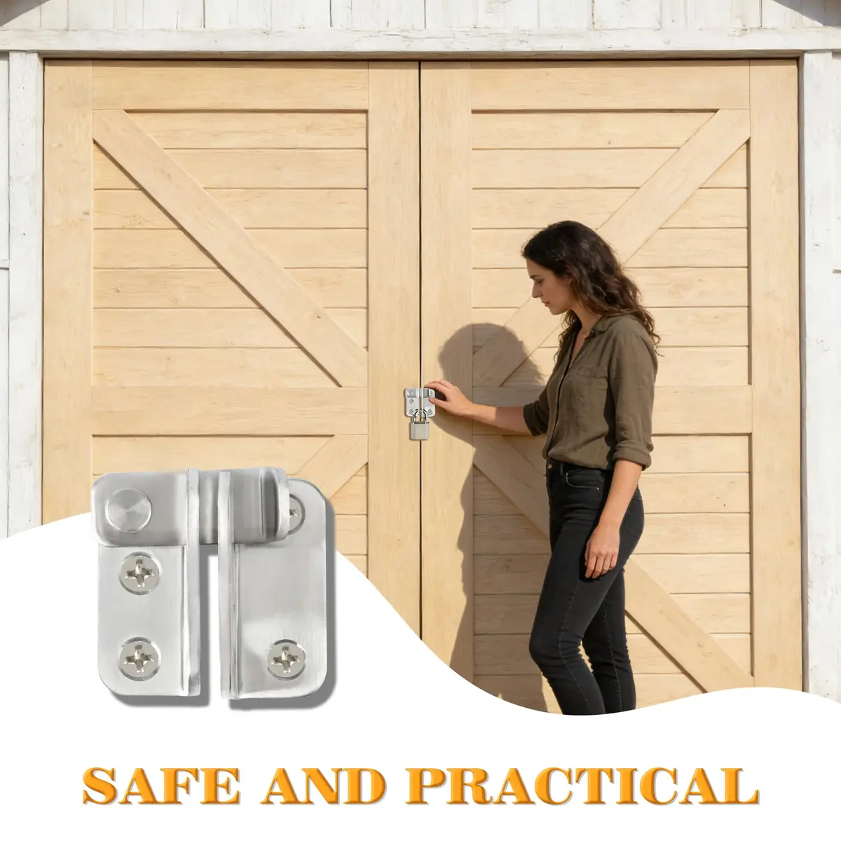 Alise Flip Latch Gate Latch, Small Size (SS) | Heavy Duty Stainless Steel for Sheds and Gates - view 3