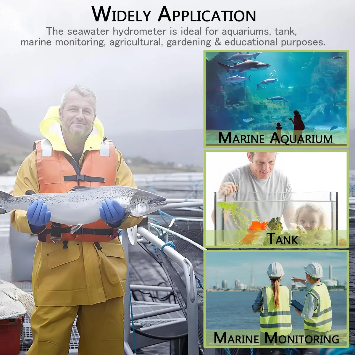 V·RESOURCING Seawater Salinity Refractometer 0-100ppt & 1.000-1.070 Specific Gravity Tester | Automatic Temperature Compensation - view 7