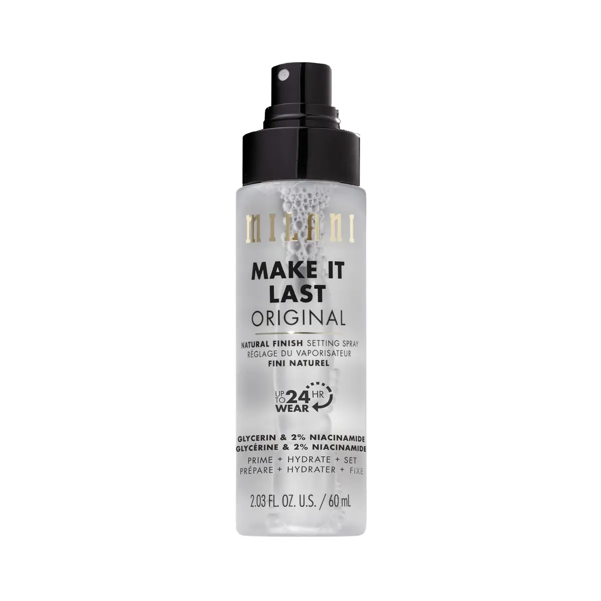 Milani Make It Last Original Natural Finish Setting Spray + Primer 59ml (2 Fl Oz) | Locks Makeup for 24 Hours - main product image