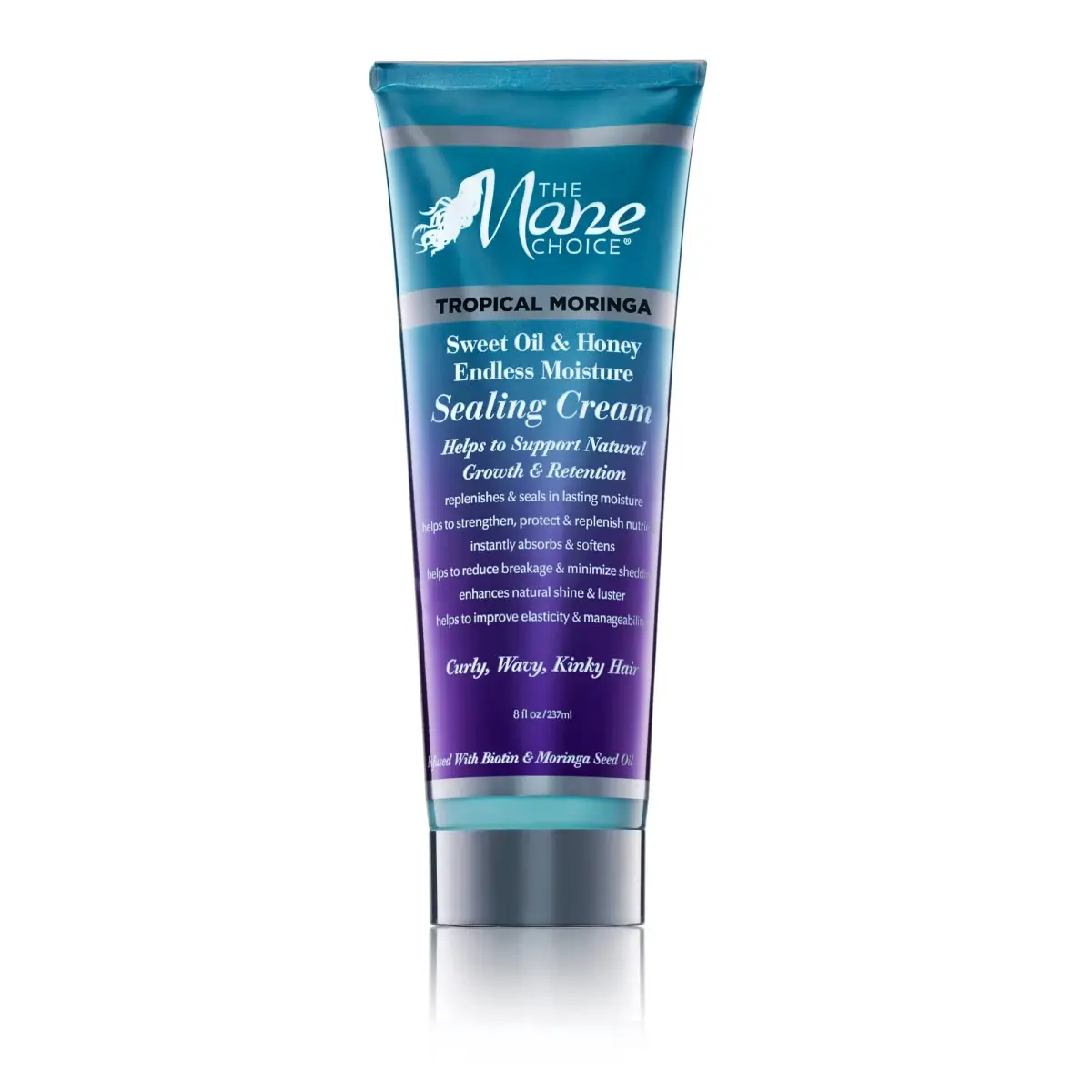 The Mane Choice Tropical Moringa Sweet Oil & Honey Endless Moisture Sealing Cream 237ml (8 Fl Oz) | Hydrates & Defines Curls - main product image