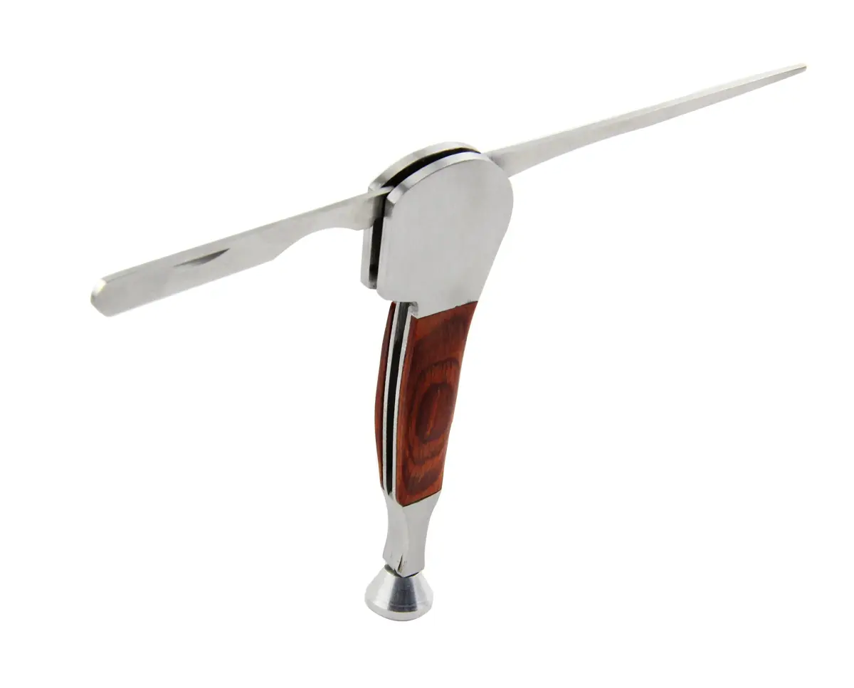 Milcraft 3-in-1 Tobacco Pipe Cleaner Tool Set with Rosewood Handle | Stainless Steel & Rosewood - view 2