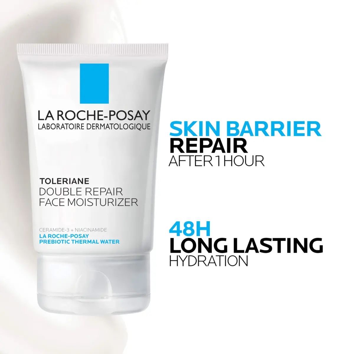 La Roche-Posay Toleriane Double Repair Face Moisturizer 95ml (3.38 Fl Oz) | Prebiotic Skincare for Sensitive Skin - view 3