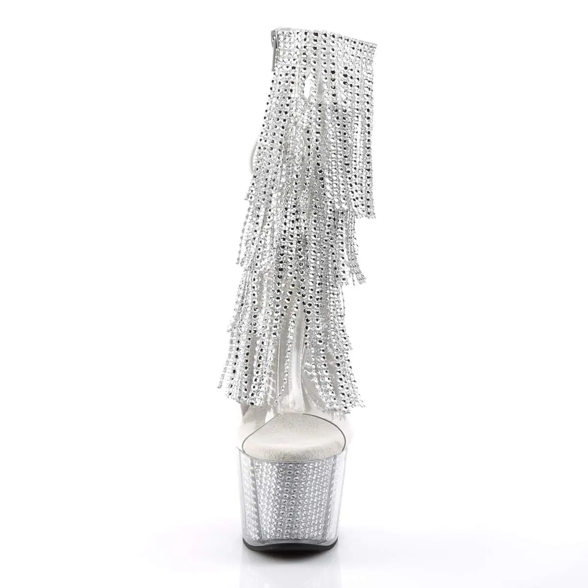 Pleaser Women's Adore-1017SRS Ankle Boot 7" Heel | Nightlife, Fashion-forward, Rhinestone Fringe - view 2