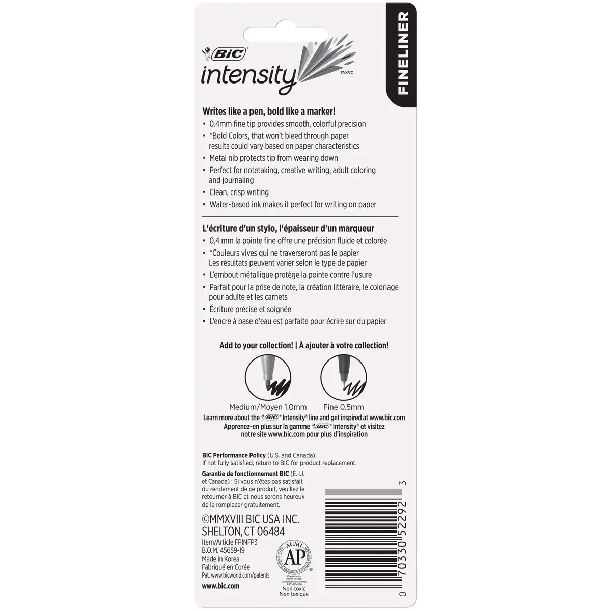 BIC Fineliner Marker Pen Set (3) | Precise 0.4mm Fine Tip for Writing & Art - view 8