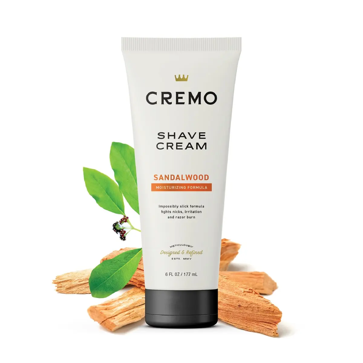Cremo Sandalwood Shaving Cream for Men 177ml (6 Fl Oz) | Barber Grade Smooth Shave - view 5