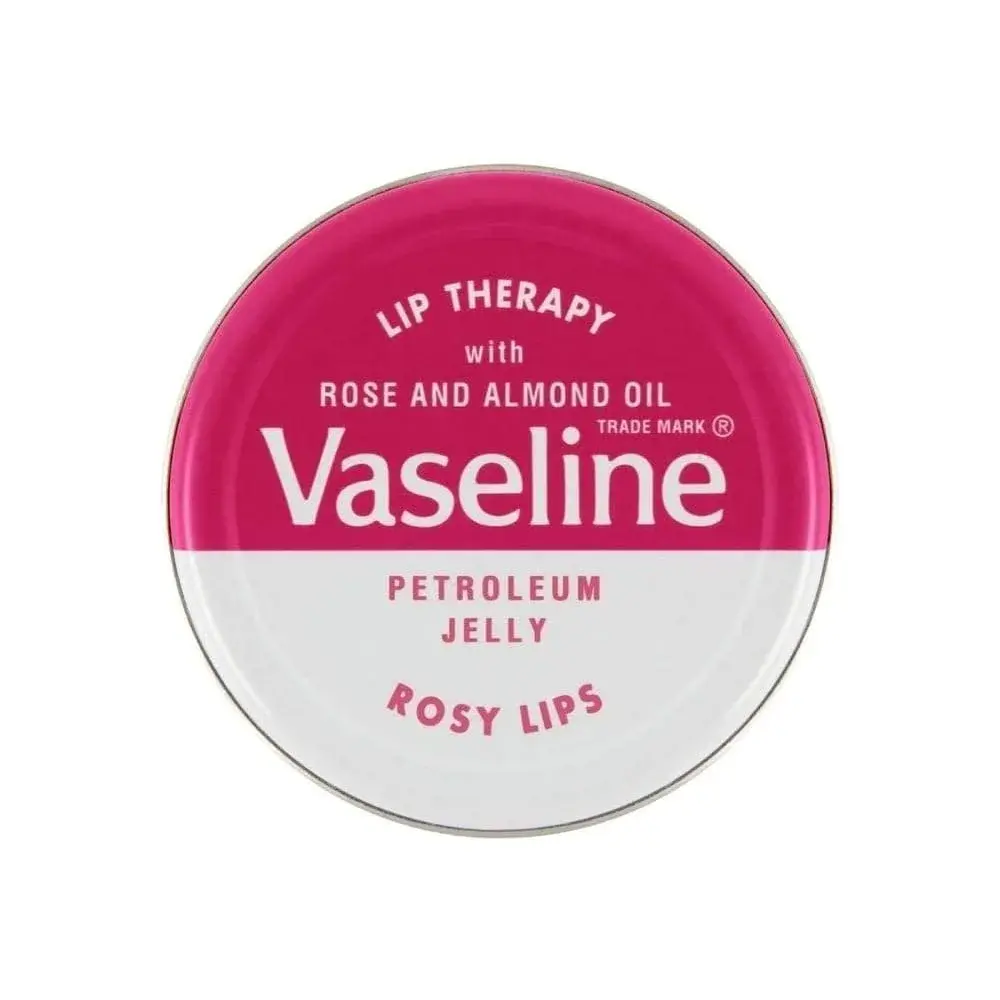 Vaseline Rosy Lips Lip Balm Tin, 0.7 Oz (Pack of 12) - For Soft, Pink-Tinted Lips - view 2
