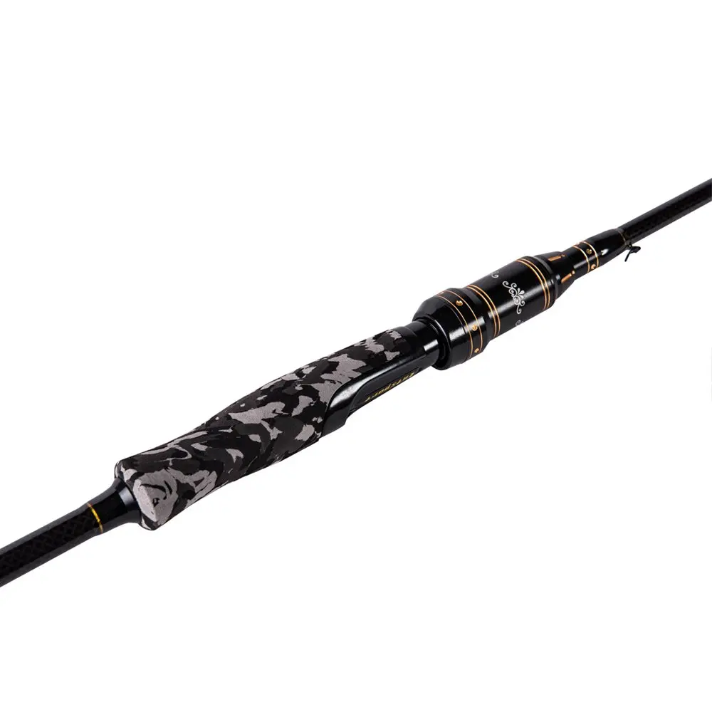 Entsport 7-Feet 2-Piece Spinning Fishing Rod | Medium Heavy, 2 Tips, Carbon Fiber - view 4