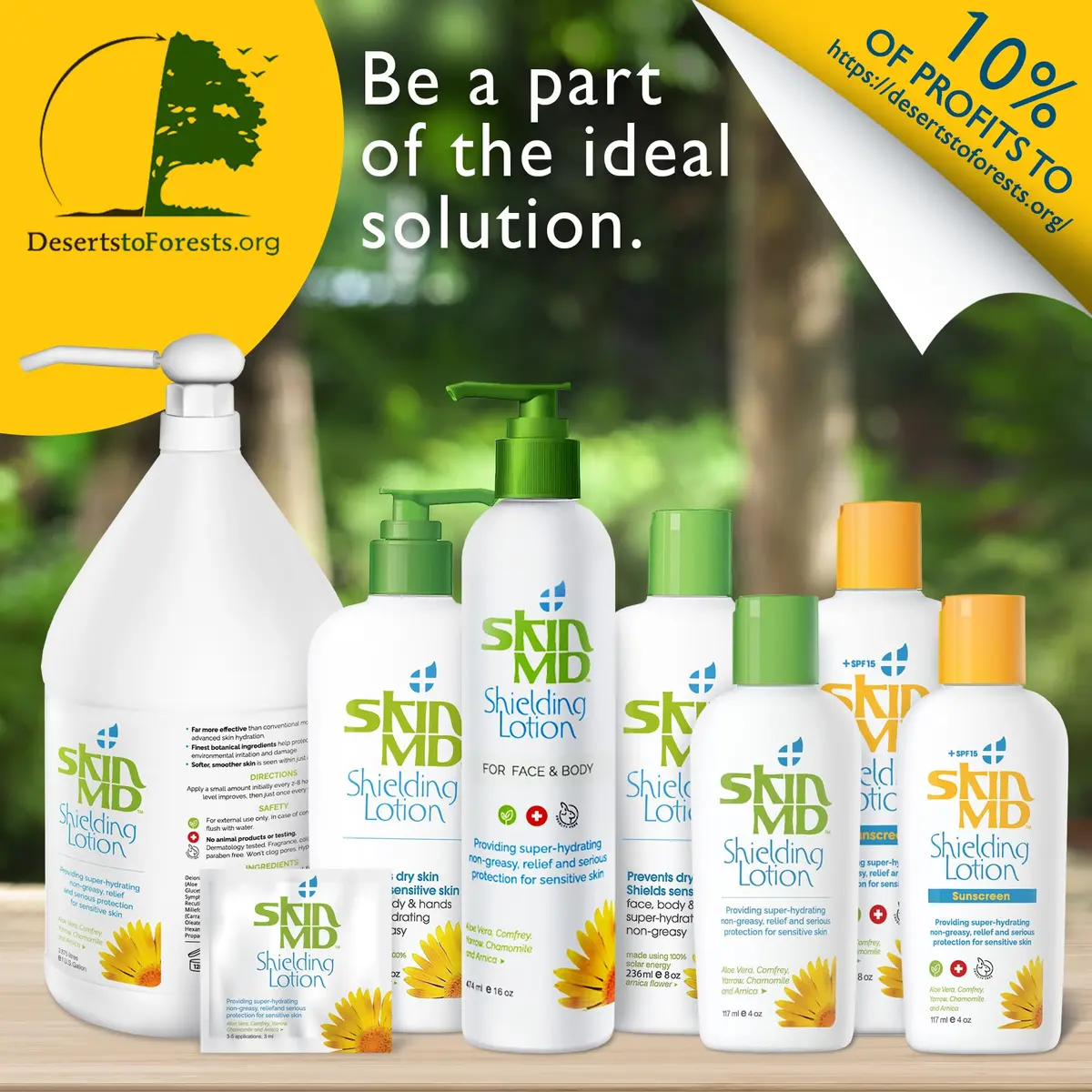 Skin MD Shielding Lotion Hydrating Body Lotion for Sensitive Skin with Dispenser | Non-Greasy, Fast-Absorbing Moisturizer with Plant-Based Ingredients, Eczema & Psoriasis Relief - 8oz 2-Pack - view 9