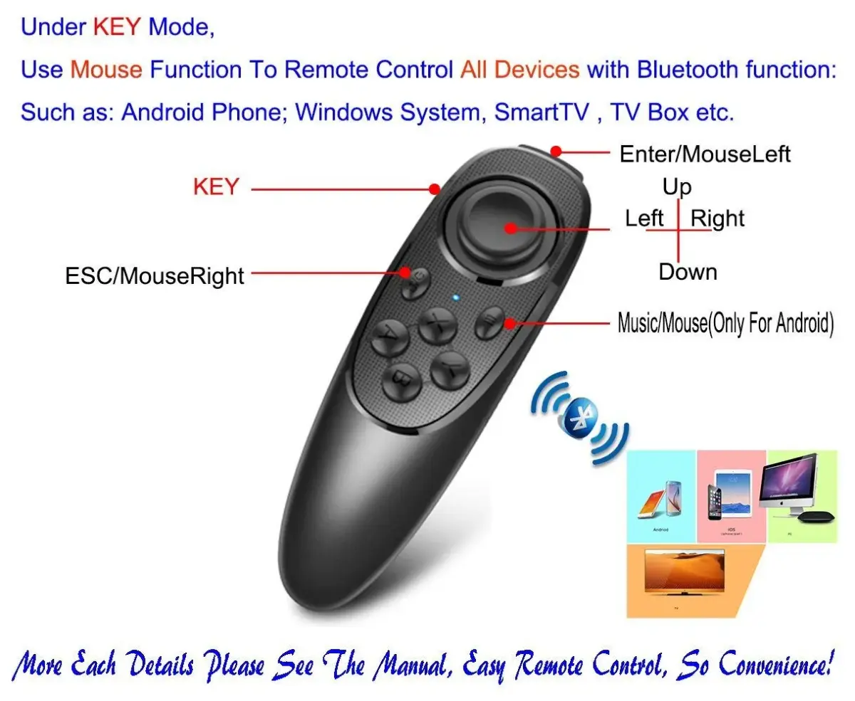 VR EMPIRE Bluetooth Remote Controller Gamepad 11.6cm x 4.5cm x 1.35cm | Universal for VR, Games, Media, Presentations - view 5