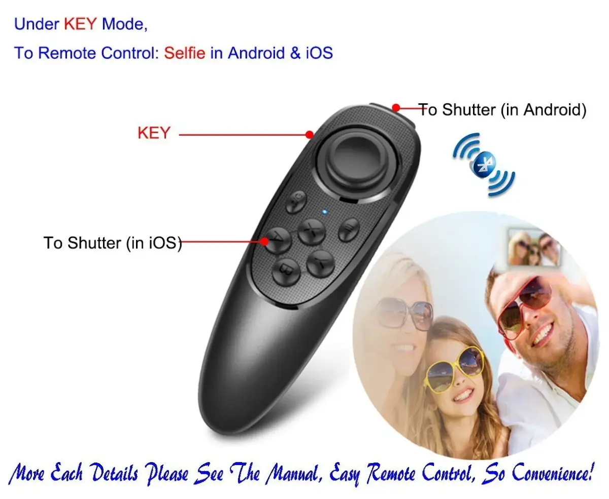 VR EMPIRE Bluetooth Remote Controller Gamepad 11.6cm x 4.5cm x 1.35cm | Universal for VR, Games, Media, Presentations - view 6