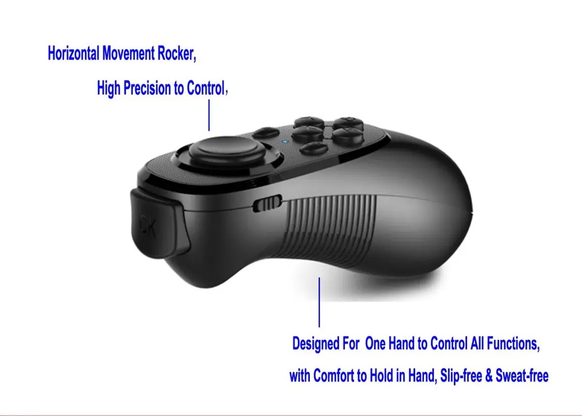 VR EMPIRE Bluetooth Remote Controller Gamepad 11.6cm x 4.5cm x 1.35cm | Universal for VR, Games, Media, Presentations - view 9