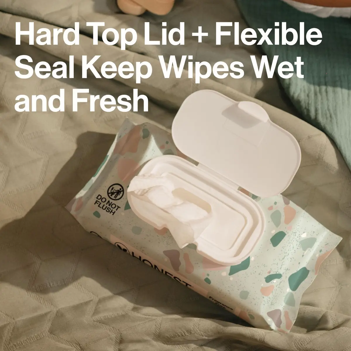The Honest Company Multi-Use Baby Wipes, Geo Mood, Unscented, 576 Count | Compostable, Plant-Based, Hypoallergenic - view 7