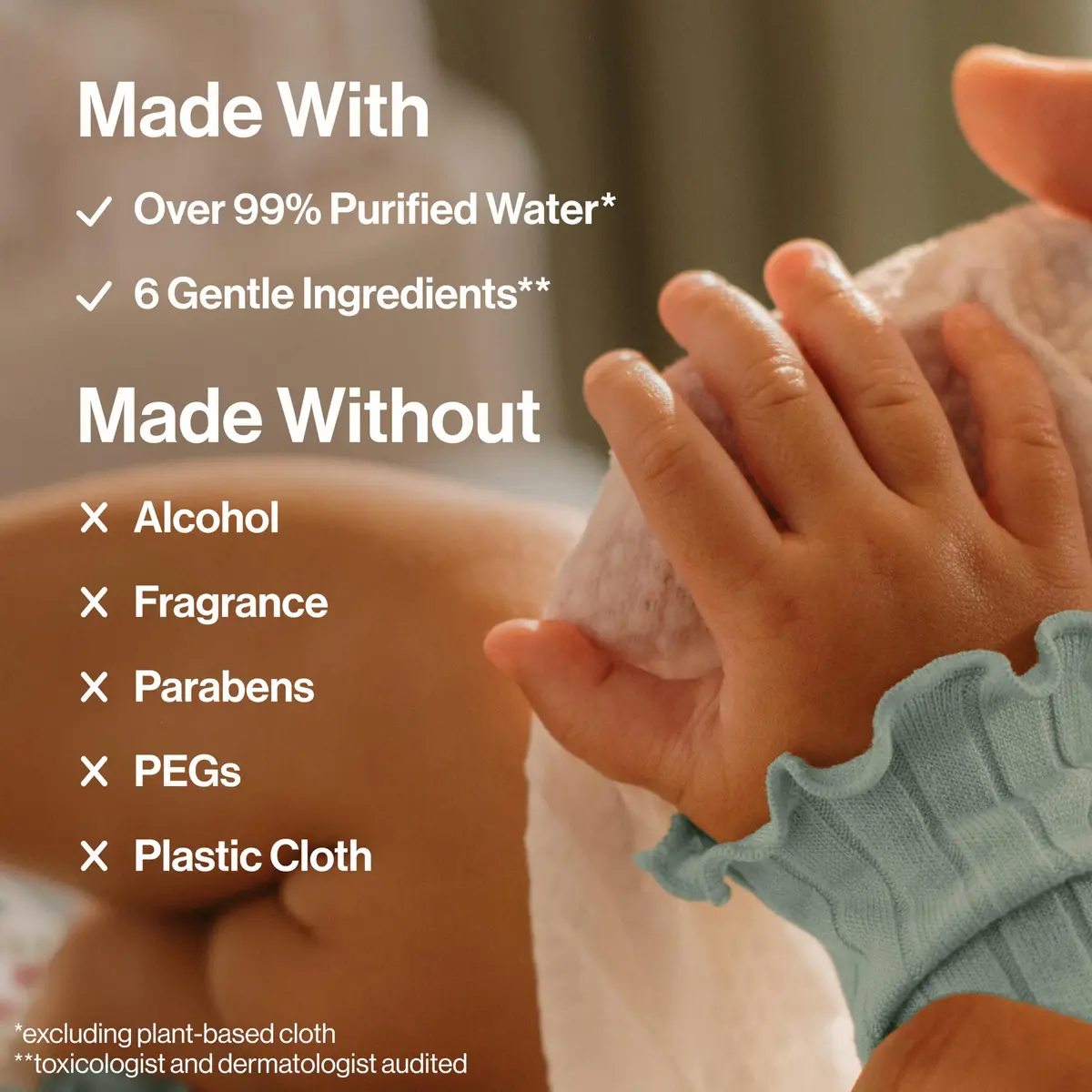 The Honest Company Multi-Use Baby Wipes, Geo Mood, Unscented, 576 Count | Compostable, Plant-Based, Hypoallergenic - view 3
