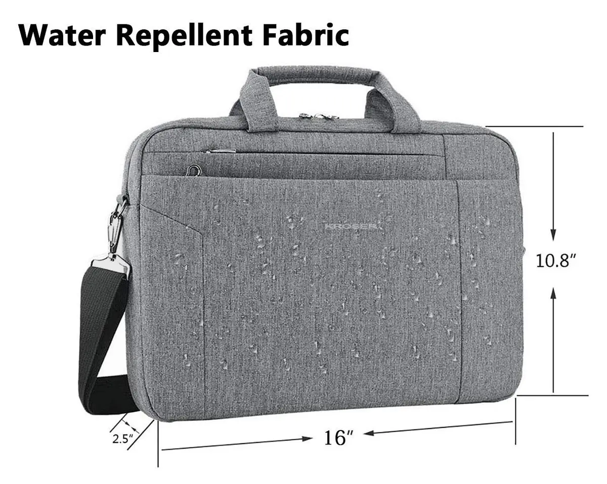 KROSER 15.6 Inch Laptop Briefcase, Computer Bag lightweight Shoulder Bag | Waterproof & Large Capacity - view 4