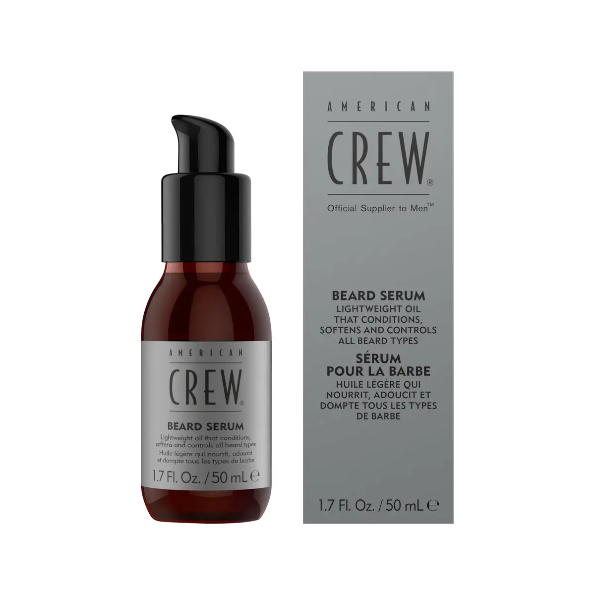 American Crew Beard Serum 1.7 fl oz | Lightweight Conditioning Oil for Men - main product image