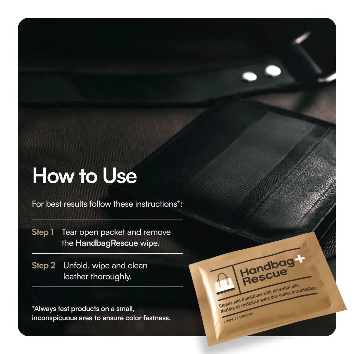 Boot Rescue Natural Surface Cleaning Wipes 10 Count | Keep Leather Handbags Soft & Supple - view 7