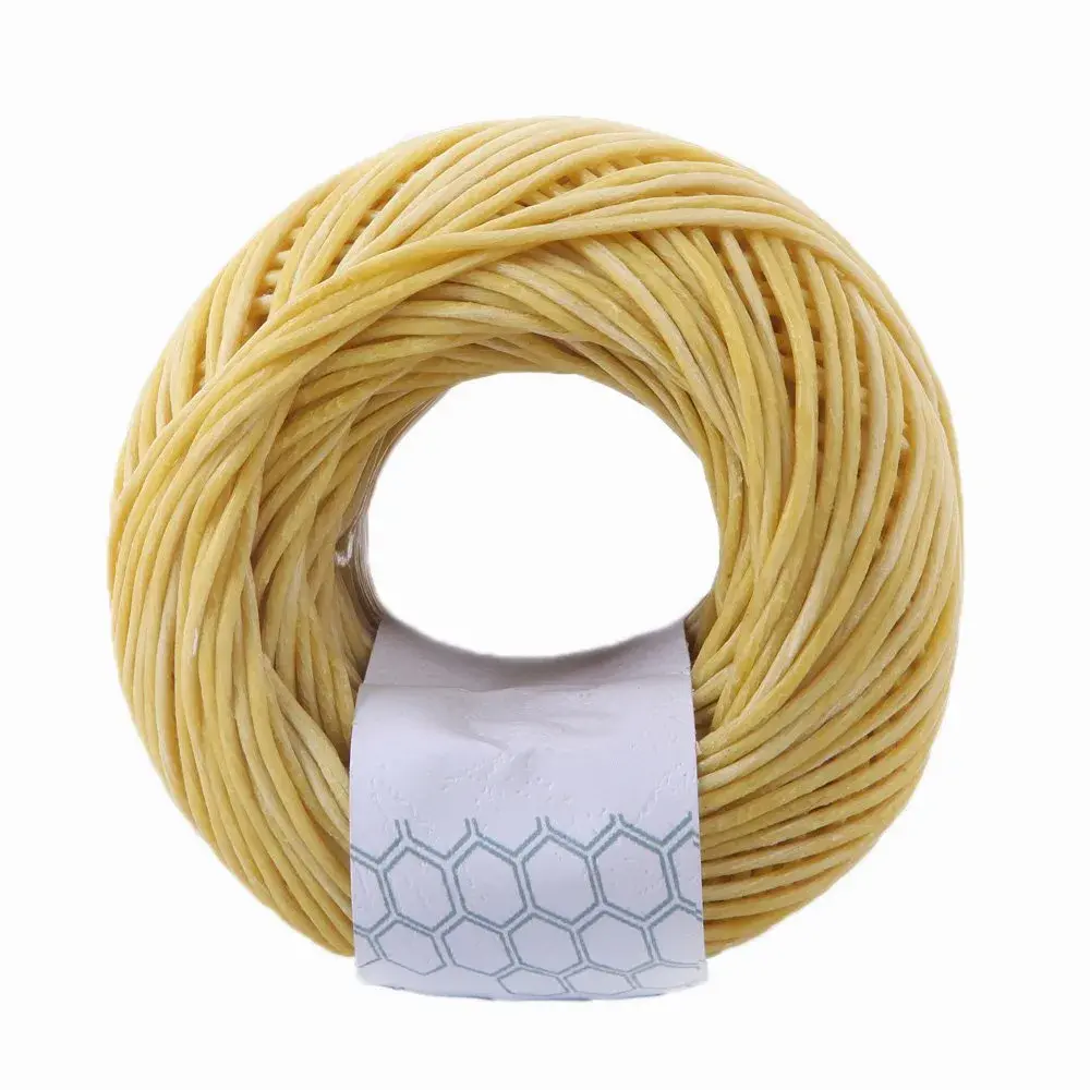 EricX Light Thick Beeswax Hemp Wick 2.0 mm (200 ft) | Organic & Slow Burning - view 3