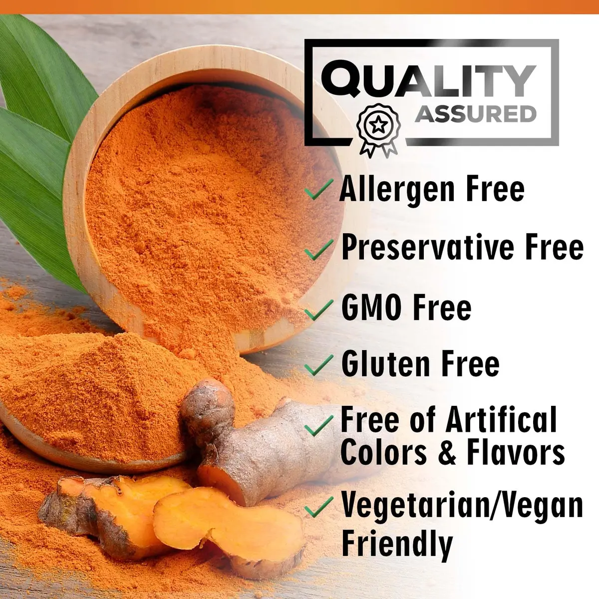 Nature's Nutrition Turmeric Curcumin Supplement 1950mg with BioPerine & Organic Turmeric | 60 Vegan Capsules - view 7