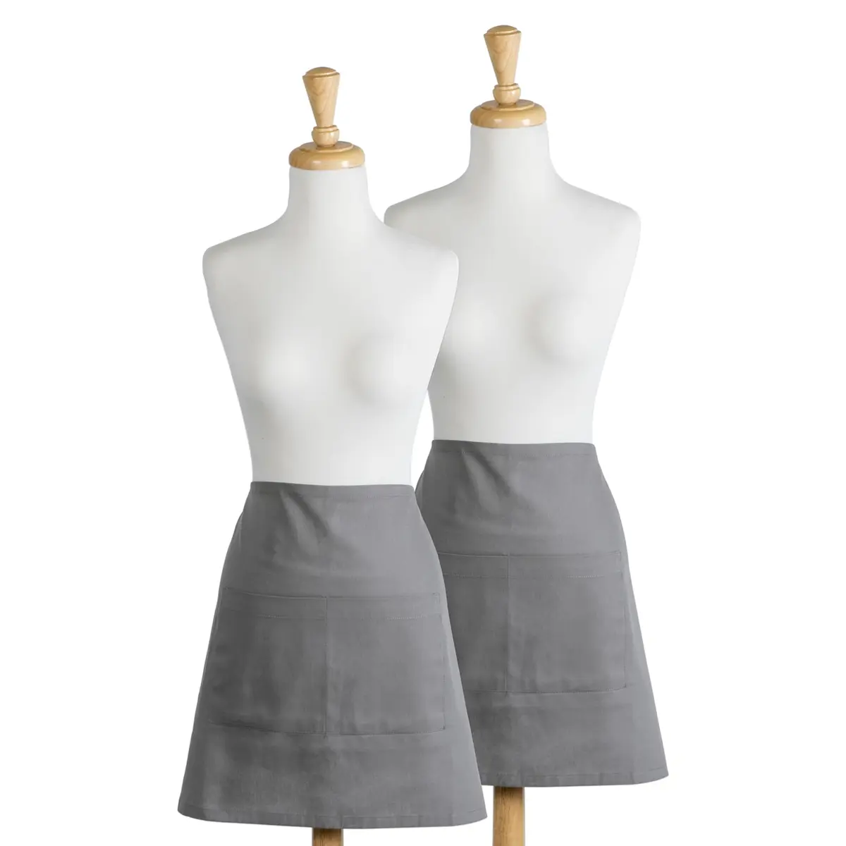 DII Plus Size Apron Gray | Unisex Cotton Kitchen Essential (70-120 chars) - main product image