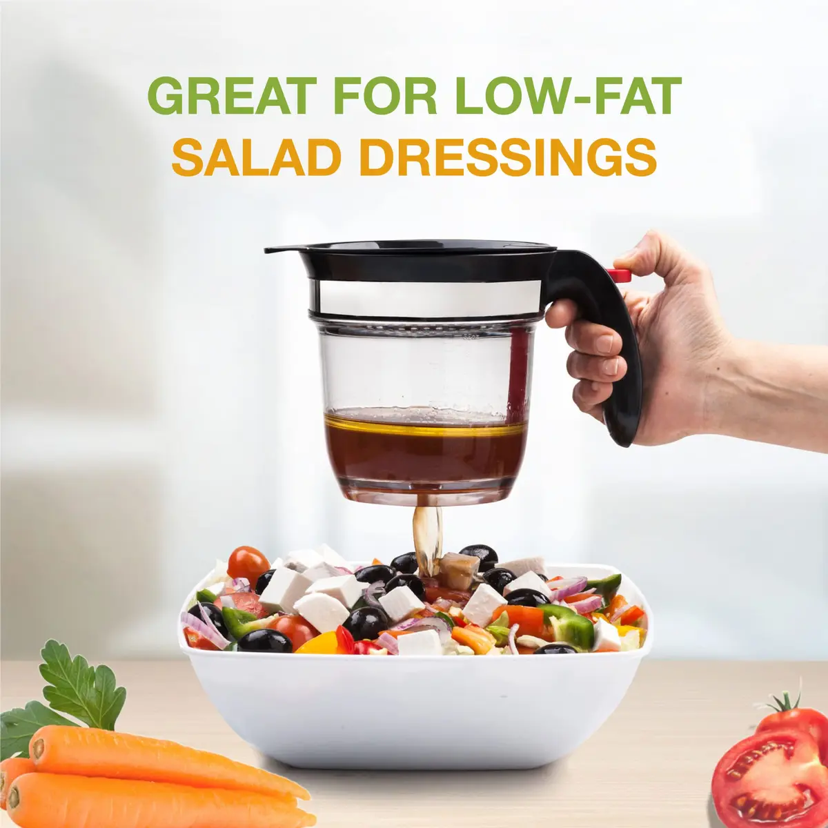 VONDIOR Food Strainer with Bottom Release | 4-Cup Grease Separator for Cooking & Juicing - view 5