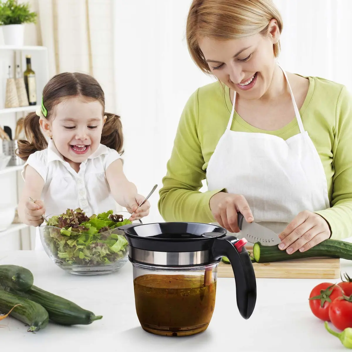 VONDIOR Food Strainer with Bottom Release | 4-Cup Grease Separator for Cooking & Juicing - view 3
