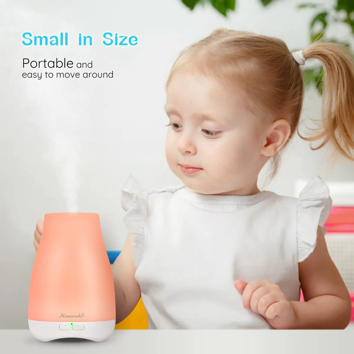 Homeweeks Essential Oil Diffuser 100ml (3.38 Fl Oz) | Ultrasonic Aroma Diffuser with Automatic Shut-Off - view 4