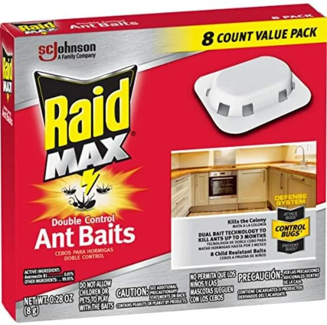 Raid Double Control Ant Baits 8 Count | Kills Entire Colony, Child-Resistant - view 2
