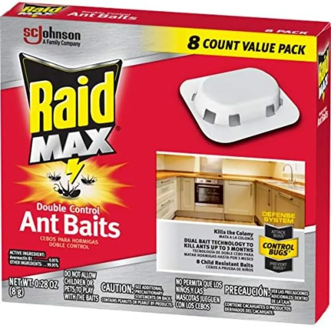 Raid Double Control Ant Baits 8 Count | Kills Entire Colony, Child-Resistant - view 3