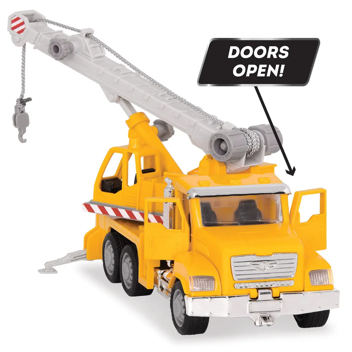 Driven by Battat Crane Truck Toy with Lights & Sounds, Movable Parts, 16.5 cm (6.5 Inches) | ASTM-Tested Construction Vehicle for Kids 3+ - view 5