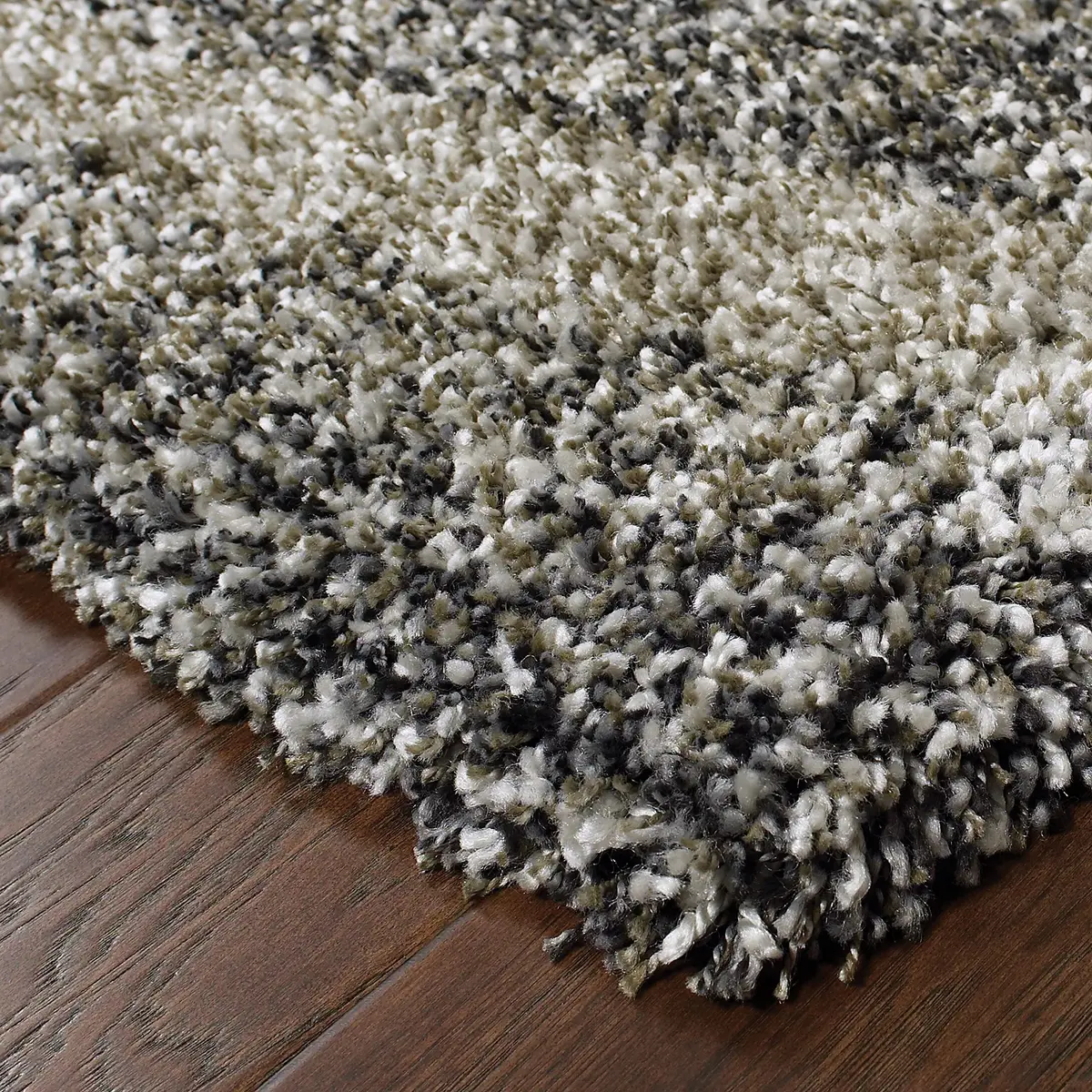 Oriental Weavers Henderson Shag Area Rug 1'10" x 3'3" | Plush Soft Modern Style in Grey/Charcoal - view 2