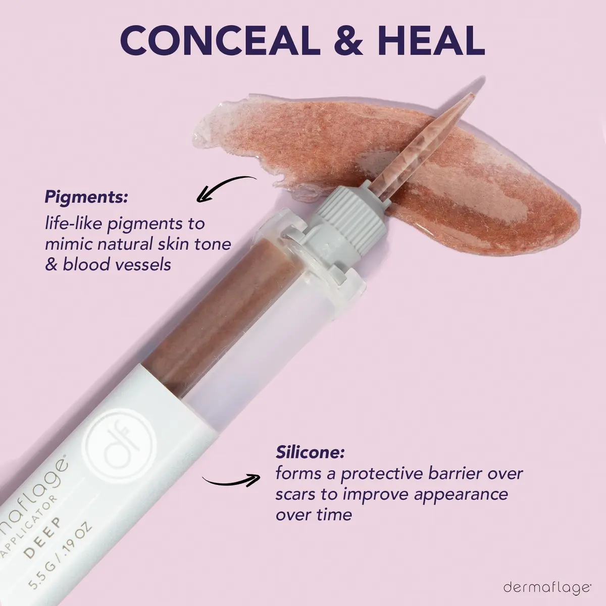 Dermaflage Scar Filler Kit - Deep - Waterproof Concealer for Acne & Wrinkles, 1 mo supply - view 5