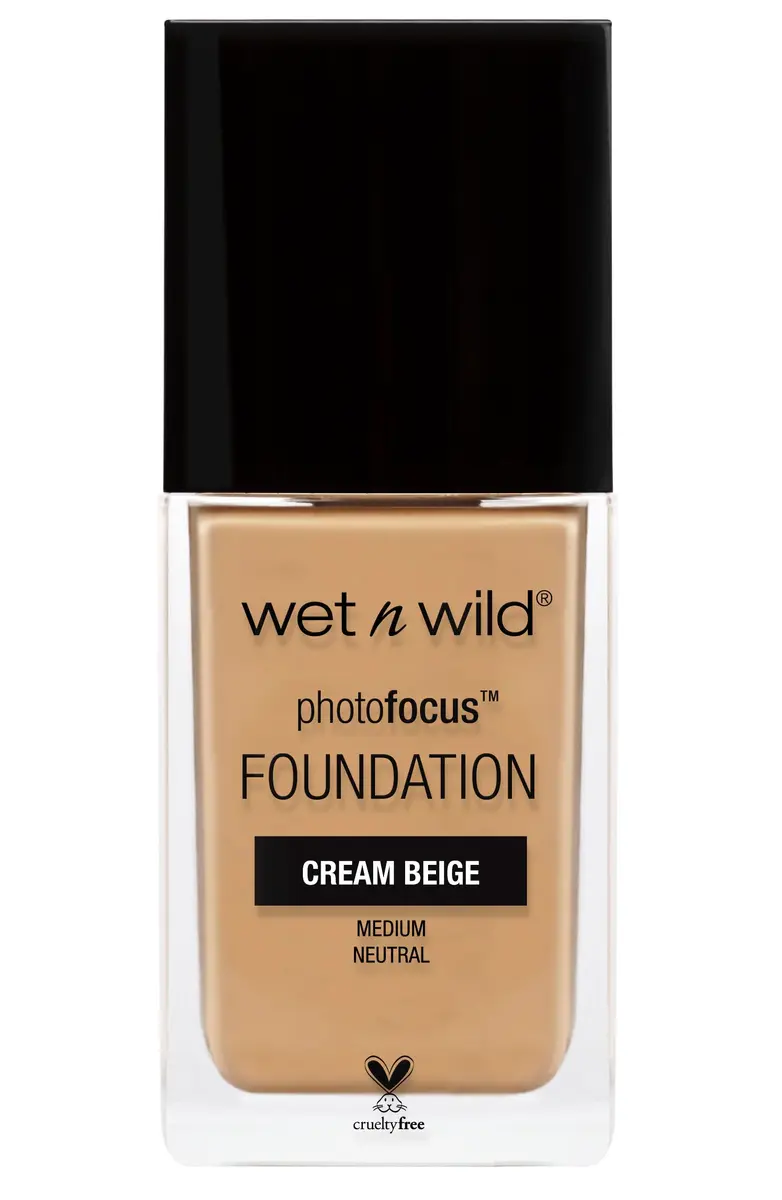 wet n wild Photo Focus Matte Liquid Foundation Cream Beige | Flawless Camera-Ready Finish - main product image