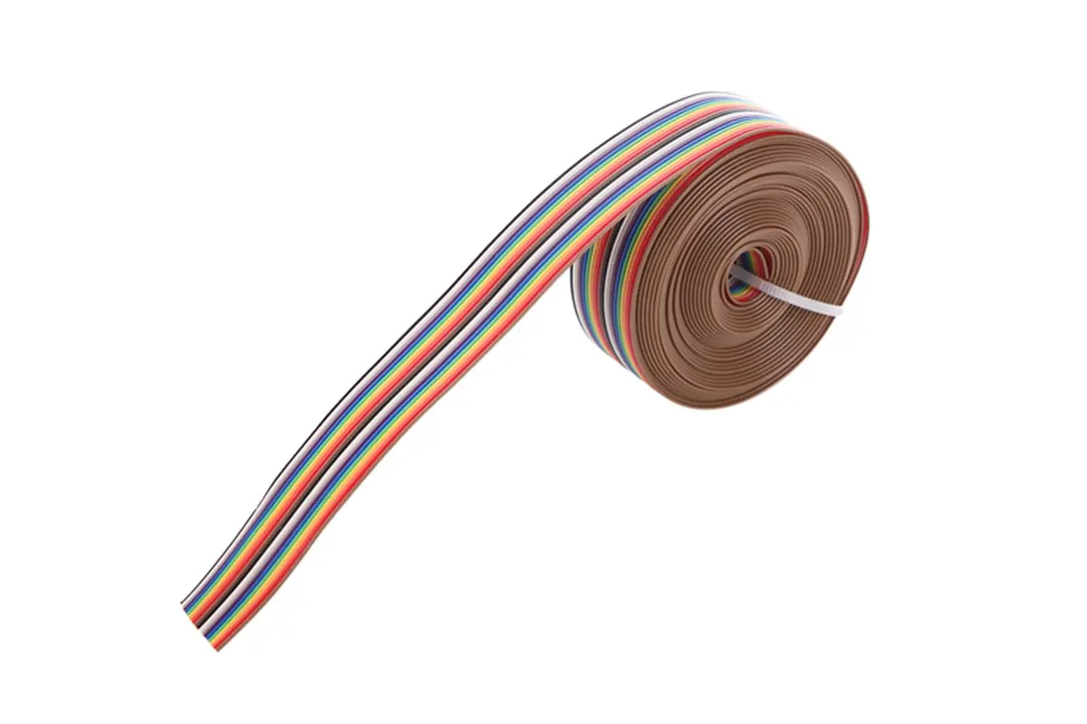 Eowpower 20 Pin Rainbow Color Flat Ribbon IDC Cable 5m | 2.54mm Pitch, Copper Material - view 5