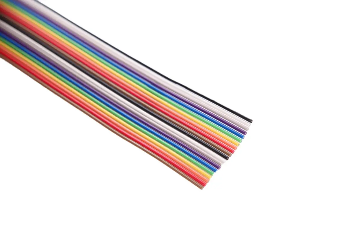 Eowpower 20 Pin Rainbow Color Flat Ribbon IDC Cable 5m | 2.54mm Pitch, Copper Material - view 3