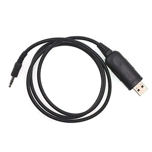 Yi Zhan Tong WIN10-USB-KT8900 USB Programming Cable for QYT KT-8900/KT-7900D/KT-980, Black | Compatible with Win10 System - main product image
