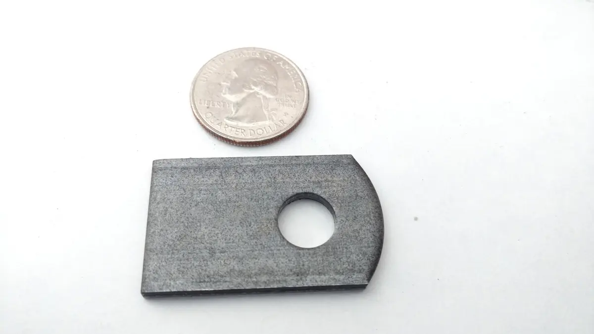 UNB Weld-On Steel Flat Tab Brackets | 1" x 2 3/8" x 1/8" | Heavy-Duty Welding Tabs for Metal Fabrication - view 4