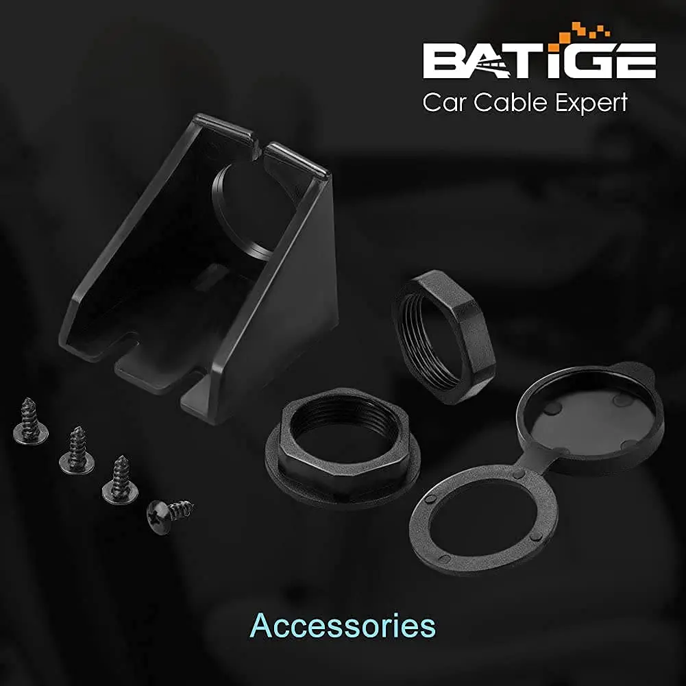BATIGE USB 3.0 Male to Female AUX Car Mount Flush Cable 3ft | Waterproof Car Extension - view 9