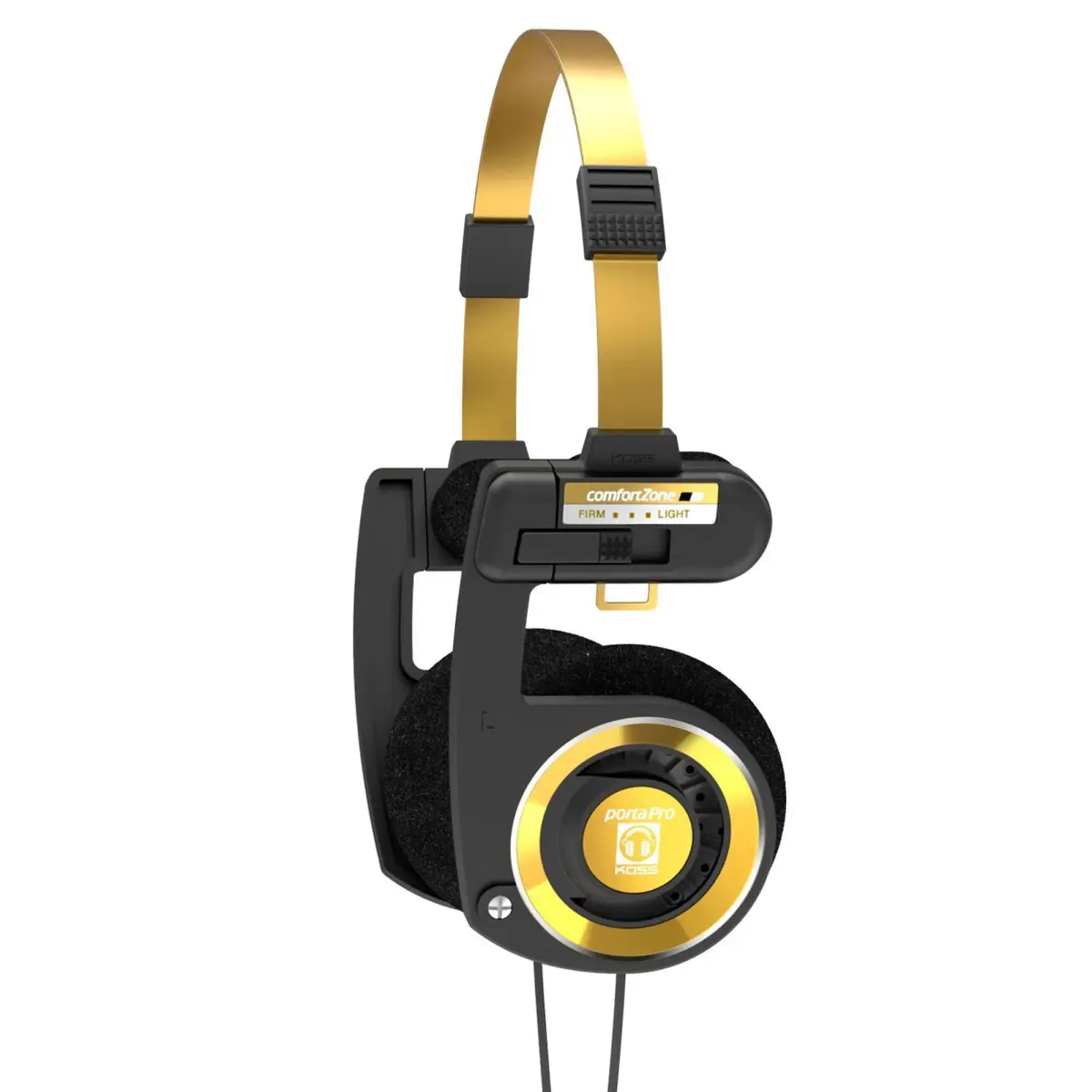 Koss Porta Pro Limited Edition Black Gold On-Ear Headphones with Microphone & Volume Control | Wired 3.5mm Jack - main product image