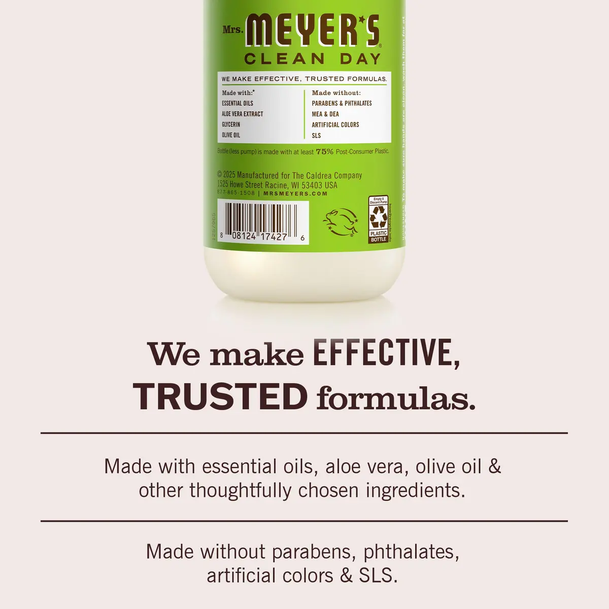Mrs. Meyer's Clean Day Hand Soap Apple Scent 375ml (12.5 Fl Oz x 3) | Moisturizing Liquid Soap for Busy Hands - view 4