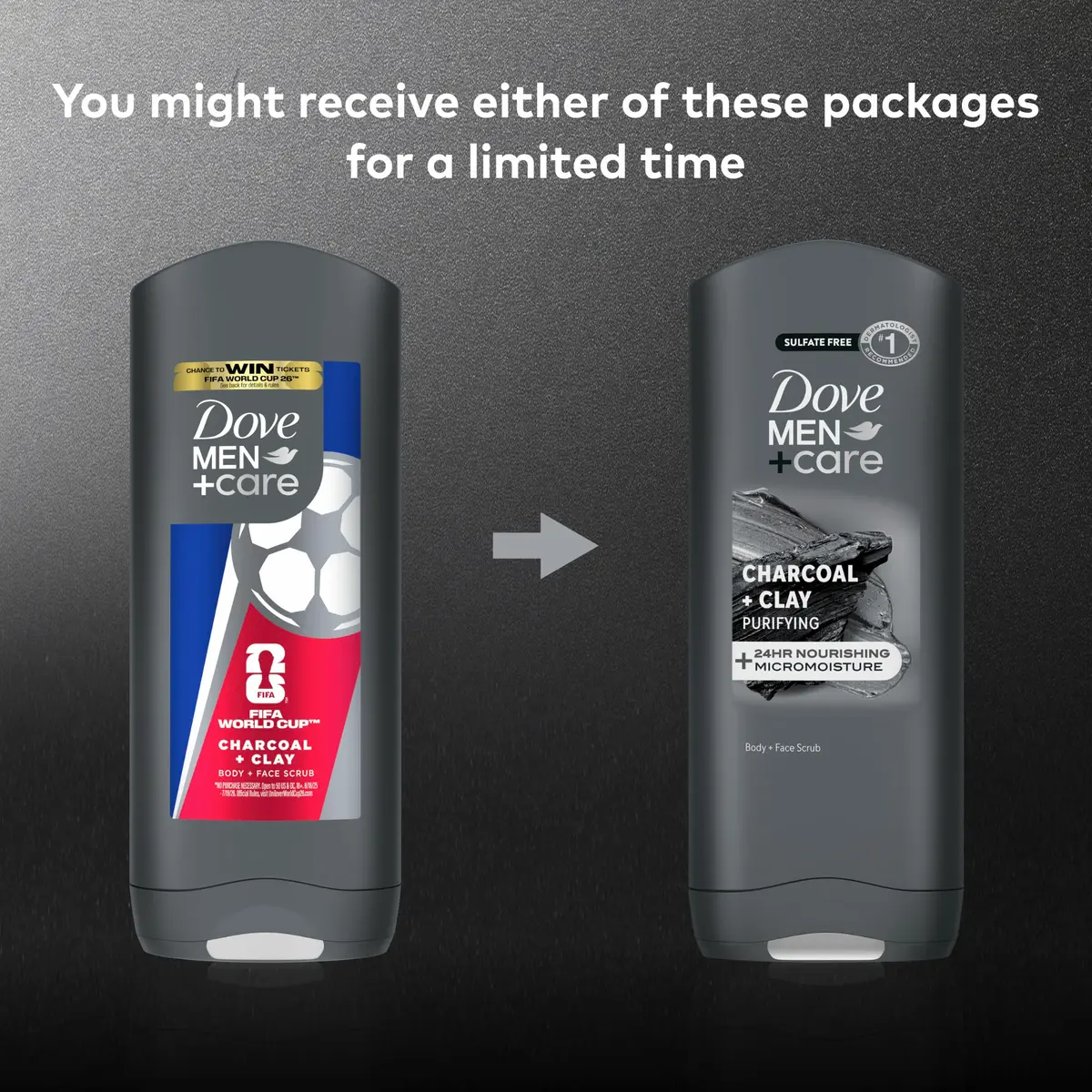Dove Men+Care Purifying Charcoal + Clay Body and Face Wash 400ml (13.5 Fl Oz) | Dermatologist Recommended for Dry & Sensitive Skin - view 4