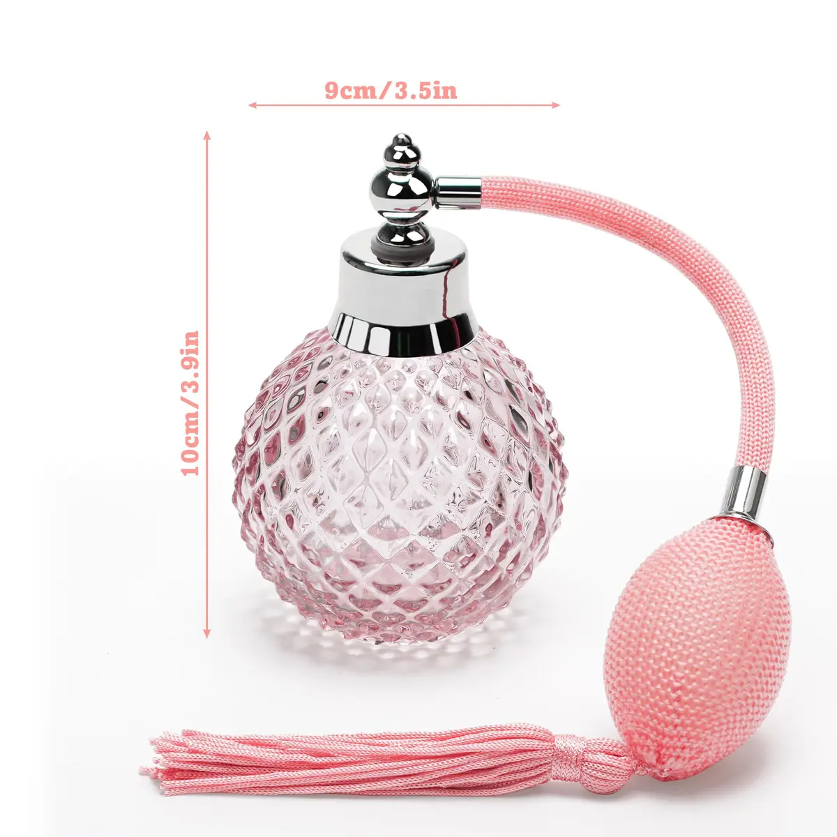 Coolrunner 100ml Crystal Art Refillable Perfume Atomizer Bottle,Long Spray | Vintage Crystal Design - view 4