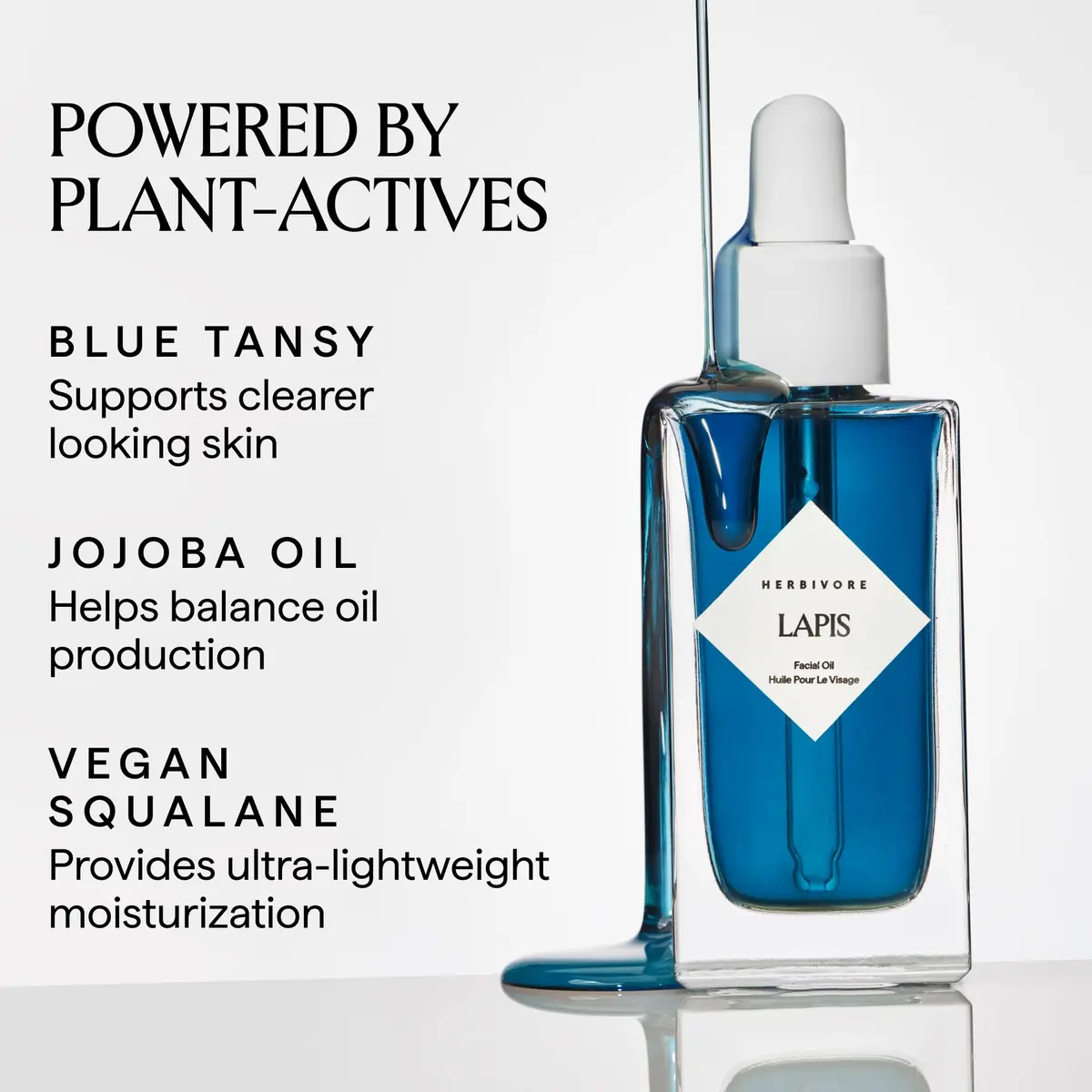 HERBIVORE Lapis Blue Tansy Facial Oil 1.7 oz | Clarifies & Balances Acne-Prone Skin - view 2
