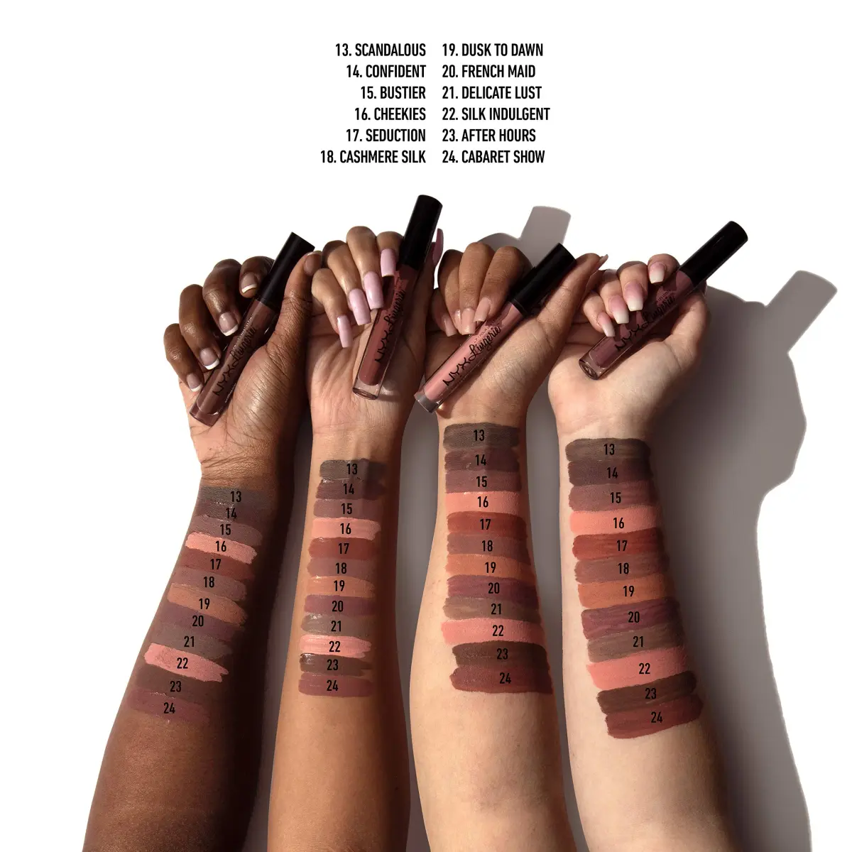 NYX PROFESSIONAL MAKEUP Lip Lingerie Matte Liquid Lipstick - Dusk To Dawn (Warm Beige Nude), 3.4ml - view 3