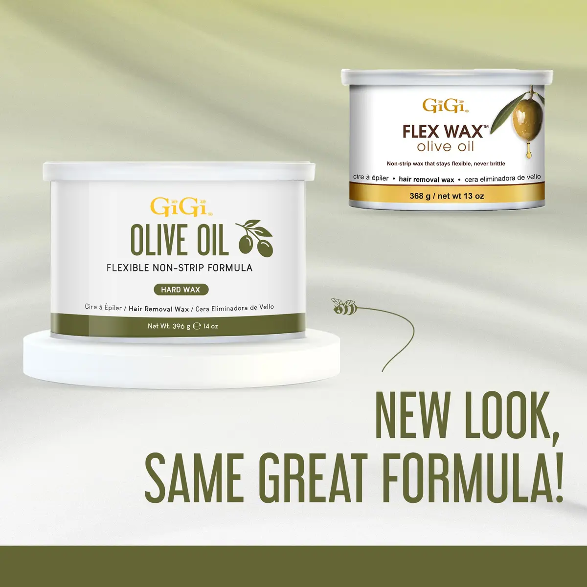 GiGi Olive Oil Flex Soft Wax Hair Removal 370ml (13oz) | Non-Strip Wax for Smooth Skin - view 4