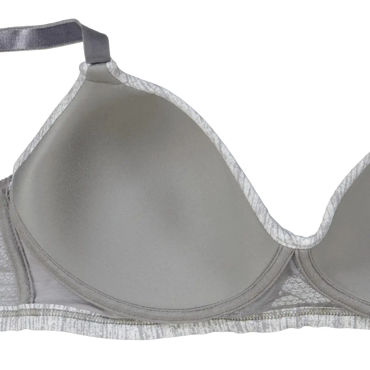 Hanes Womens Oh So Light Foam ComfortFlex Fit Wirefree Bra, White, Medium US | Full Coverage, Lightweight Support - view 6